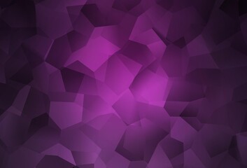 Dark Pink vector template with chaotic shapes.
