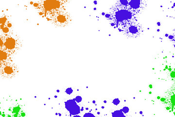 Art from watercolor With the distribution of color
