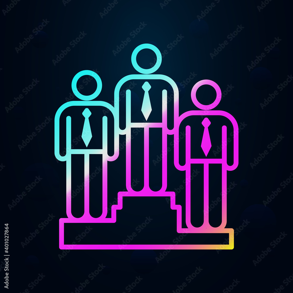 Poster connection, staff, team nolan icon. simple thin line, outline vector of team work icons for ui and u