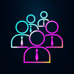 Collaboration, office, staff nolan icon. Simple thin line, outline vector of team work icons for ui and ux, website or mobile application