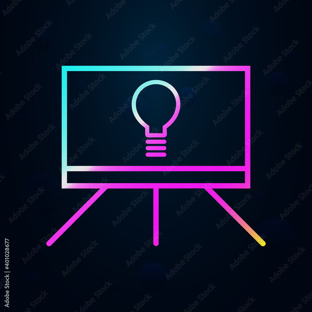 Aufkleber projector screen outline nolan icon. simple thin line, outline vector of education icons for ui and 