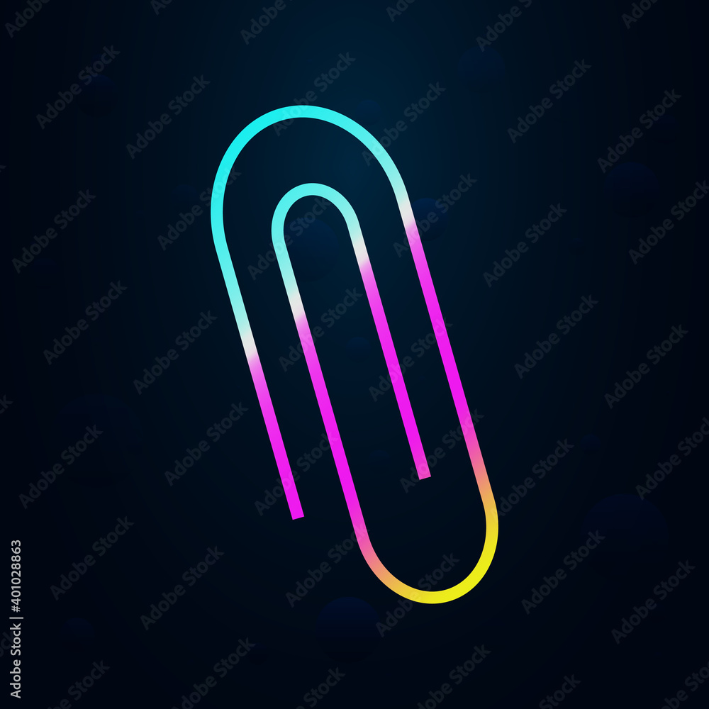 Poster clip outline nolan icon. simple thin line, outline vector of education icons for ui and ux, website 