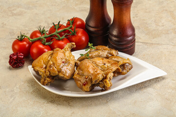 Rabbit stew in spicy sauce