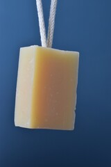 bar of soap on a rope 