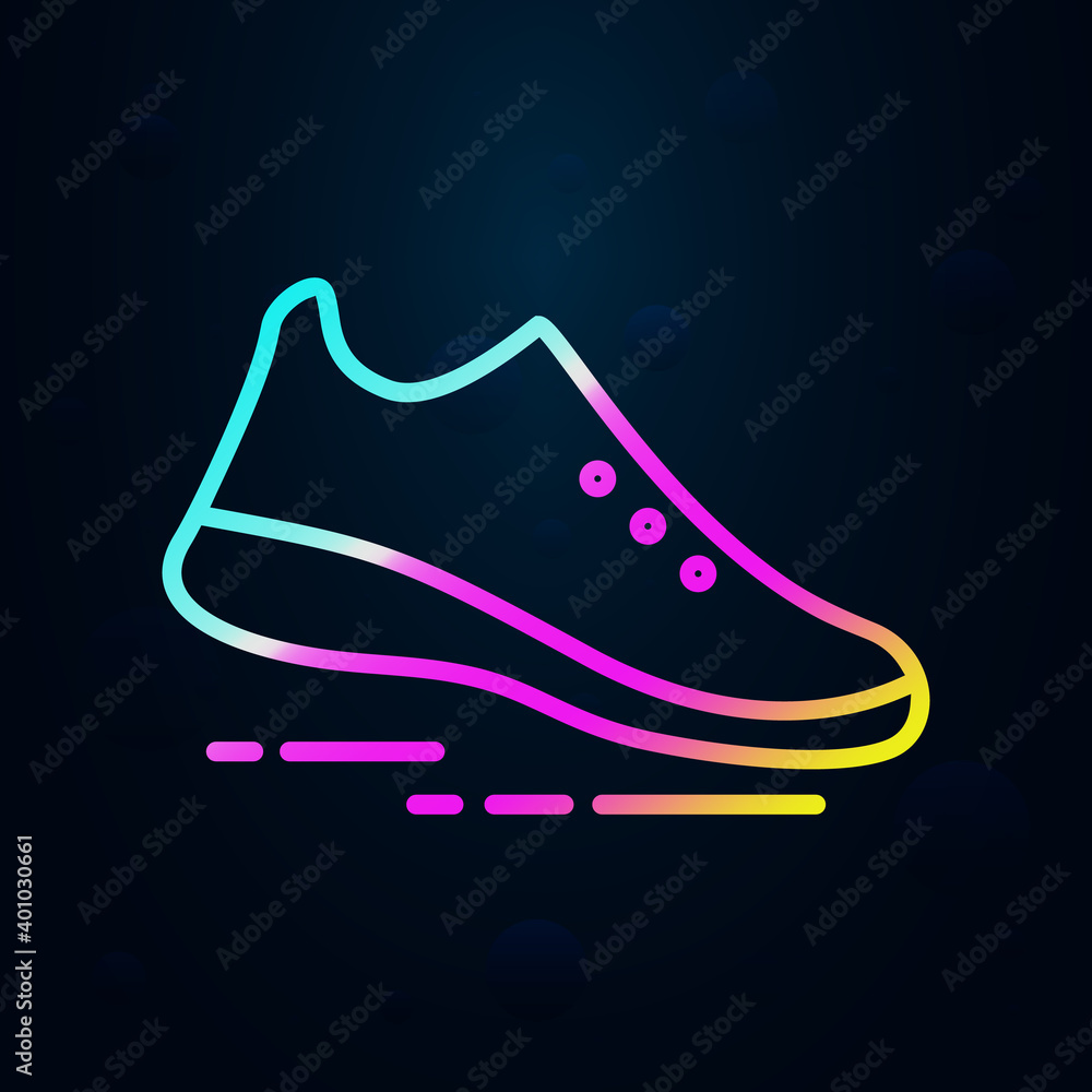 Aufkleber sneakers nolan icon. simple thin line, outline vector of speed icons for ui and ux, website or mobil