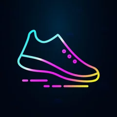 Foto auf Acrylglas Sneakers nolan icon. Simple thin line, outline vector of speed icons for ui and ux, website or mobile application © Anar