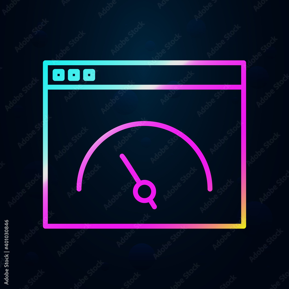 Poster high speed internet nolan icon. simple thin line, outline vector of speed icons for ui and ux, websi