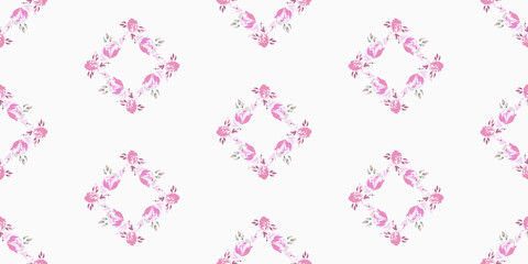 Abstract ornate bohemian element. Folk american flowers. Print flower.