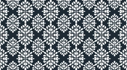 Keuken spatwand met foto Decorative ornament damask pattern Textile wallpaper classic decor © WI-tuss