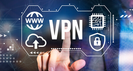 Internet, business, Technology and network concept. Cyber security data protection business...