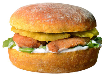 hamburger poulet ananas