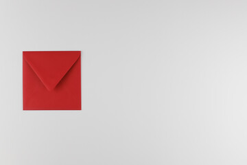 Red envelope on white background