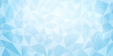 Obraz premium Sfondo azzurro futuristico geometrico triangoli