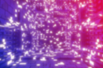 blurred bokeh of city night light background
