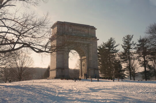 Arch at Valley in Snow