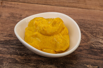 Asian Curry sauce in the bowl