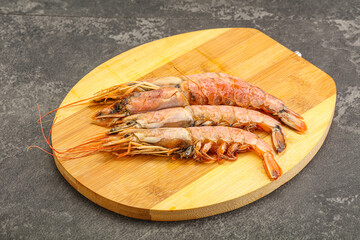 Tasty big Langoustine over the board