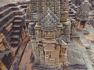 Fototapeta na wymiar Modhera, the majestuous Sun Temple of Gujarat,india