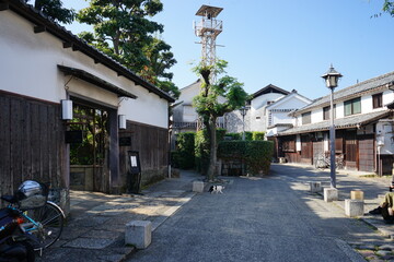 Kurashiki city, old Japanese town in Okayama prefecture, Japan - 倉敷 美観地区 岡山県 日本
