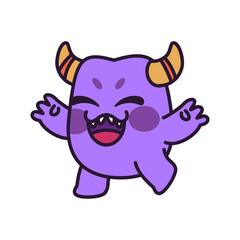 Obraz premium Isolated cartoon of an alien - Vector illustration