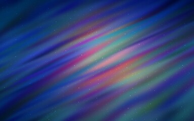 Dark Pink, Blue vector template with space stars. Blurred decorative design in simple style with galaxy stars. Pattern for astronomy websites. © smaria2015
