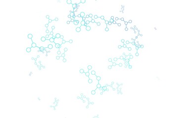 Light BLUE vector backdrop with artificial intelligence data.