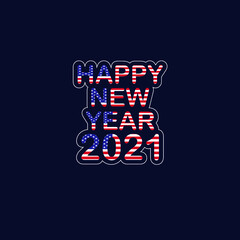This is a happy new year 2021 T-shirt design