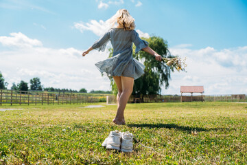 Cottagecore, Countryside aesthetics, Farming, Farmcore, Countrycore, slow life. Young girl in...