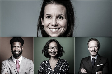 The art of people in a collage