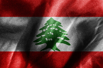Abstract smooth silk background with the country flag