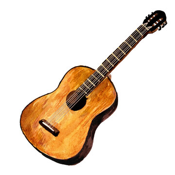 Wooden Guitar Music String Instrument