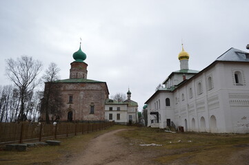 Fototapeta na wymiar Yaroslavl oblast, a village Borisoglebskiy, Borisoglebskiy monastery