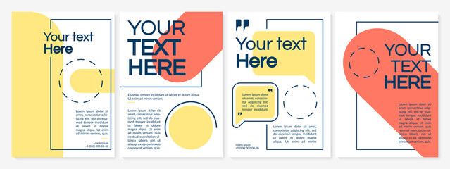 Creative modern brochure template for business. Corporate workbook. Flyer, booklet, leaflet print, cover design with text space. Vector layouts for magazines, annual reports, advertising posters