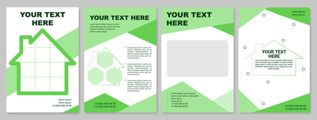 Simple multipurpose brochure template. Business presentation. Flyer, booklet, leaflet print, cover design with text space. Vector layouts for magazines, annual reports, advertising posters