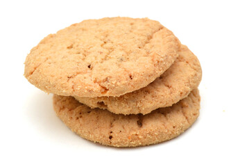 Sweet cookies isolated on a white background