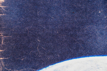 Texture of blue shabby paper surface. Empty background.