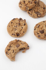 typical american chocolate cookies biscuits