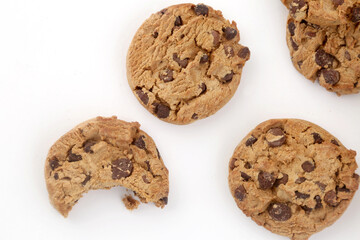 typical american chocolate cookies biscuits