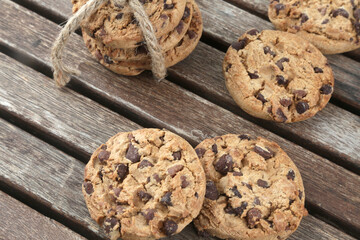 typical american chocolate cookies biscuits