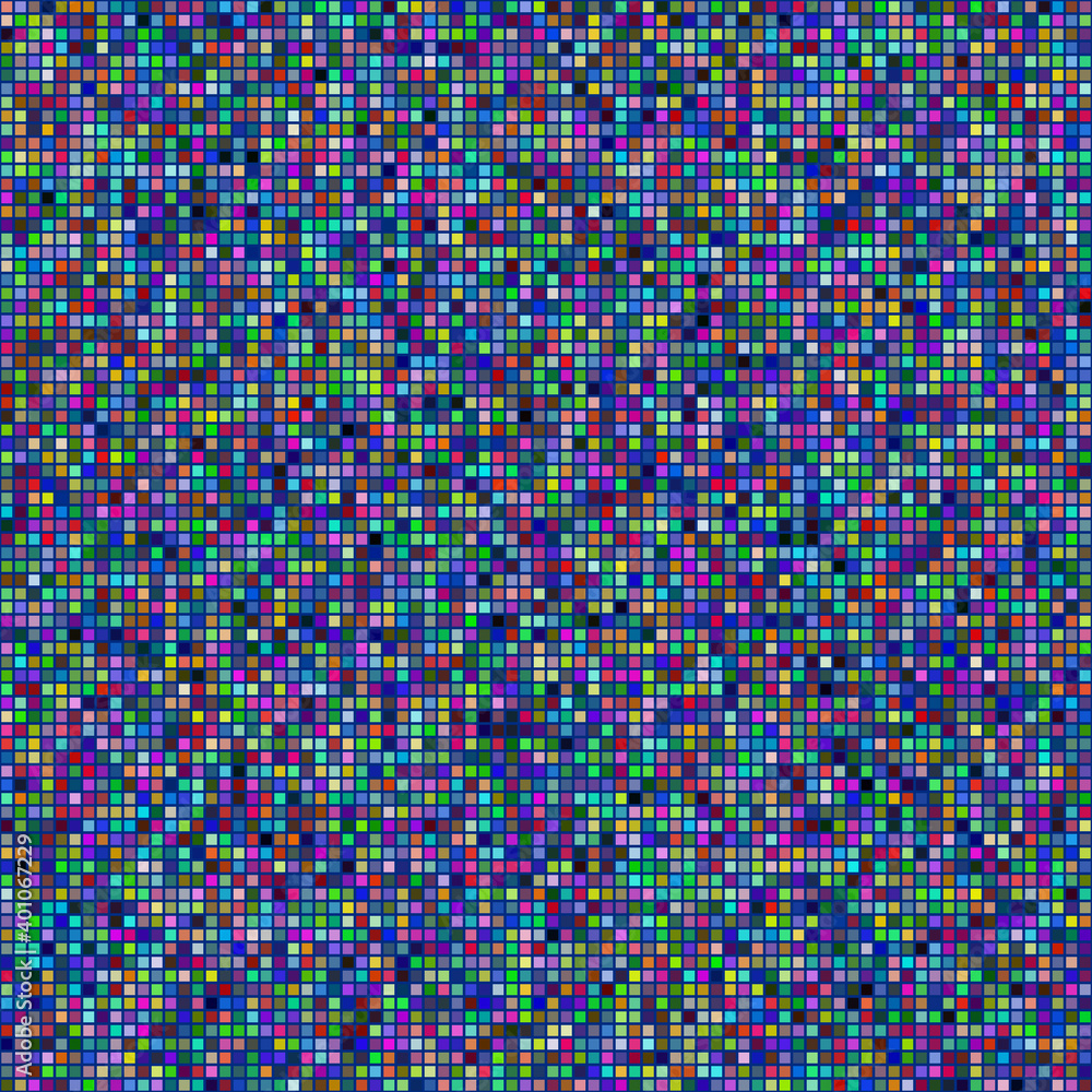 Poster abstract mosaic background from little squares. square format for your design. stock vector illustra