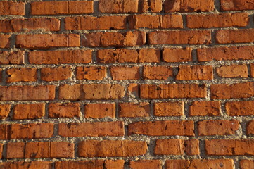 red brick wall: fragment
