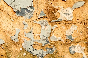 Vitrage gordijnen Verweerde muur Textuur van een betonnen muur met scheuren en krassen die als achtergrond kunnen worden gebruikt