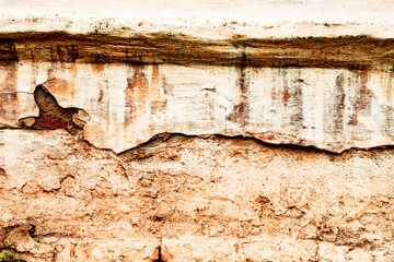 Texture of a concrete wall with cracks and scratches which can be used as a background