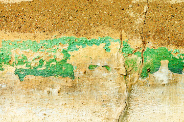 Texture of a concrete wall with cracks and scratches which can be used as a background