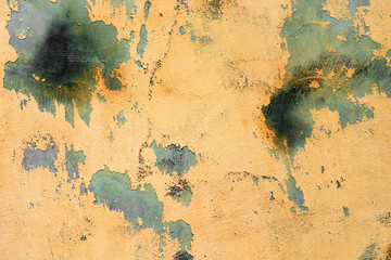 Texture of a concrete wall with cracks and scratches which can be used as a background