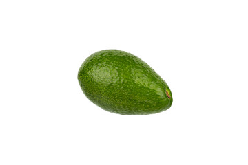 fresh orhanic avocado isolated on white background