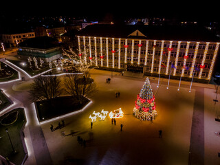 Christmas town in Sirvintos, Lithuania