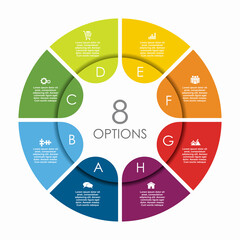 Infographic design template with place for your data. Vector illustration.