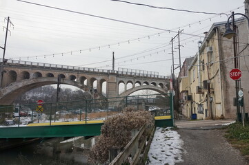 Manayunk Bridge on Gray Winter Day