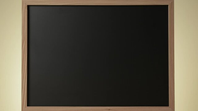 Close up of blank blackboard
